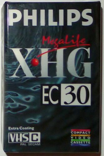 VHS-C videocassette Philips EC-30 XHG