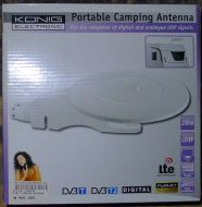 DVB-T / DVB-T2 / DAB / FM campingantenne voor buitenmontage actief 28dB