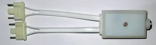 75 -> 300 ohm wisselfilter scheidingsfilter VHF/UHF steker platte pennen IEC