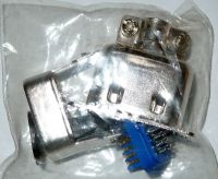 Centronics 14p male connector met soldeerverbindingen en metalen huis