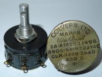 250 ohm 1W draadgewonden potmeter Colvern CLR.3268