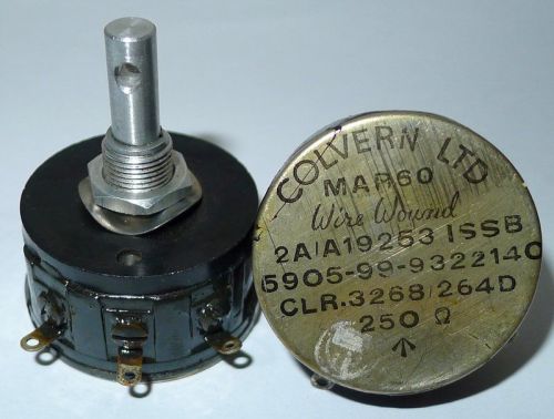 250 ohm 1W draadgewonden potmeter Colvern CLR.3268