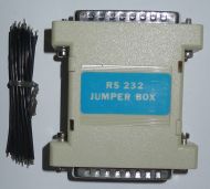 RS232 jumper box (25p D male naar 25p D male, vrij configureerbaar)