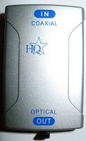 Digital Audio Converter Coaxial (RCA) naar Optical (Toslink)