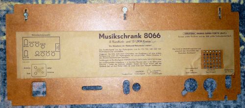 Grundig Musikschrank 8066 achterwand