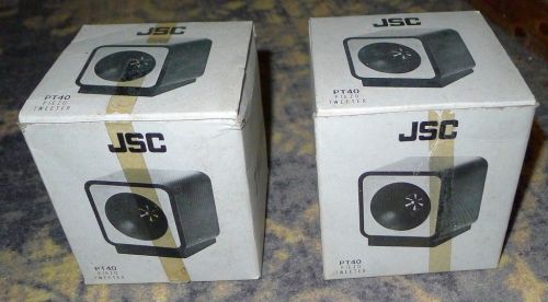 JSC PT40 setje van 2 vintage piezo tweeters in plastic behuizing