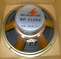 Monacor SP-250GI gitaarluidspreker 10" 8 ohm 70W