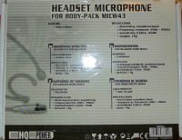 Electret nekbandmicrofoon HQ-Power MICW44