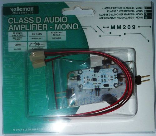 MM209 Class D audio amplifier mono
