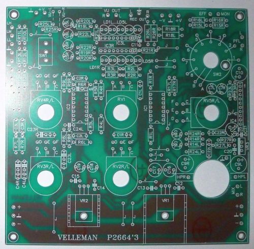 P2664 printplaat voor stereo mengversterker