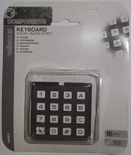Toetsenbord 16 toetsen matrix Velleman 16KEY