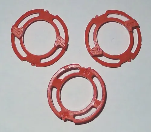 Vervangende scheerkopvergrendelplaatjes (3x) oranje voor Philips S7000/S9000 serie