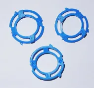 Vervangende scheerkopvergrendelplaatjes (3x) blauw voor Philips S5000 serie