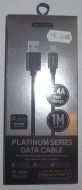 USB A naar micro USB B, 1 meter (zwart) 2,4A VT-5331