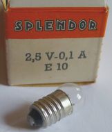 2,5V 0,1A E10 G11x23mm Splendor