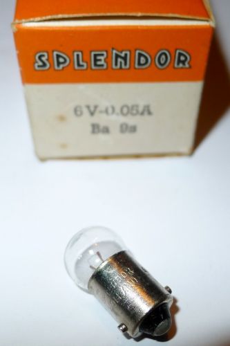 6V 0,05A BA9s G11x23mm Splendor