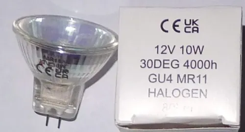 12V 10W GU4 MR11-C 30° dichroic Schieffer