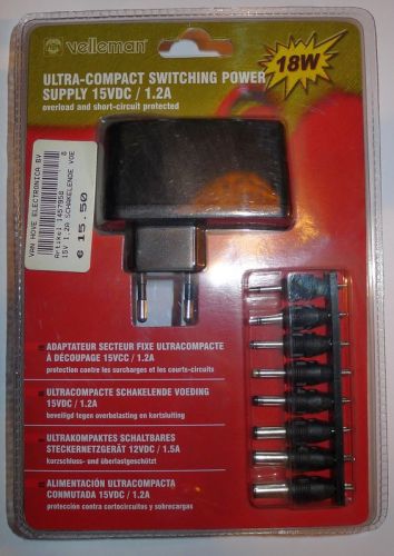 15V 1200mA DC compacte schakelende netadapter