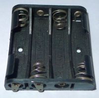 Batterijhouder 4x R3/AAA/UM-4 (6V) plat