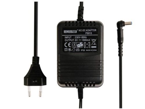 9V 1500mA DC ongestabiliseerde netadapter